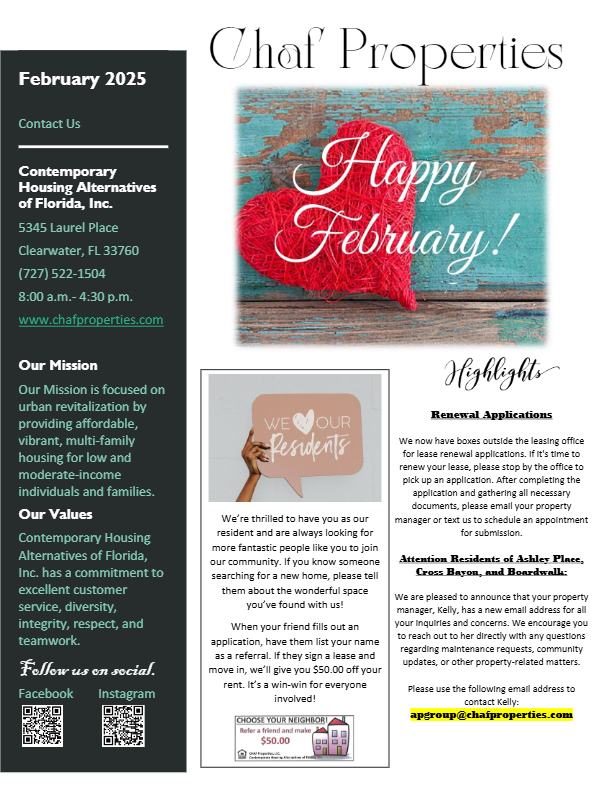 February 2025 newsletter thumbnail